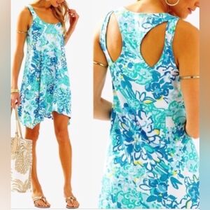 Lilly Pulitzer Monterey racerback tank dress in the "In a Pinch" print and Pima